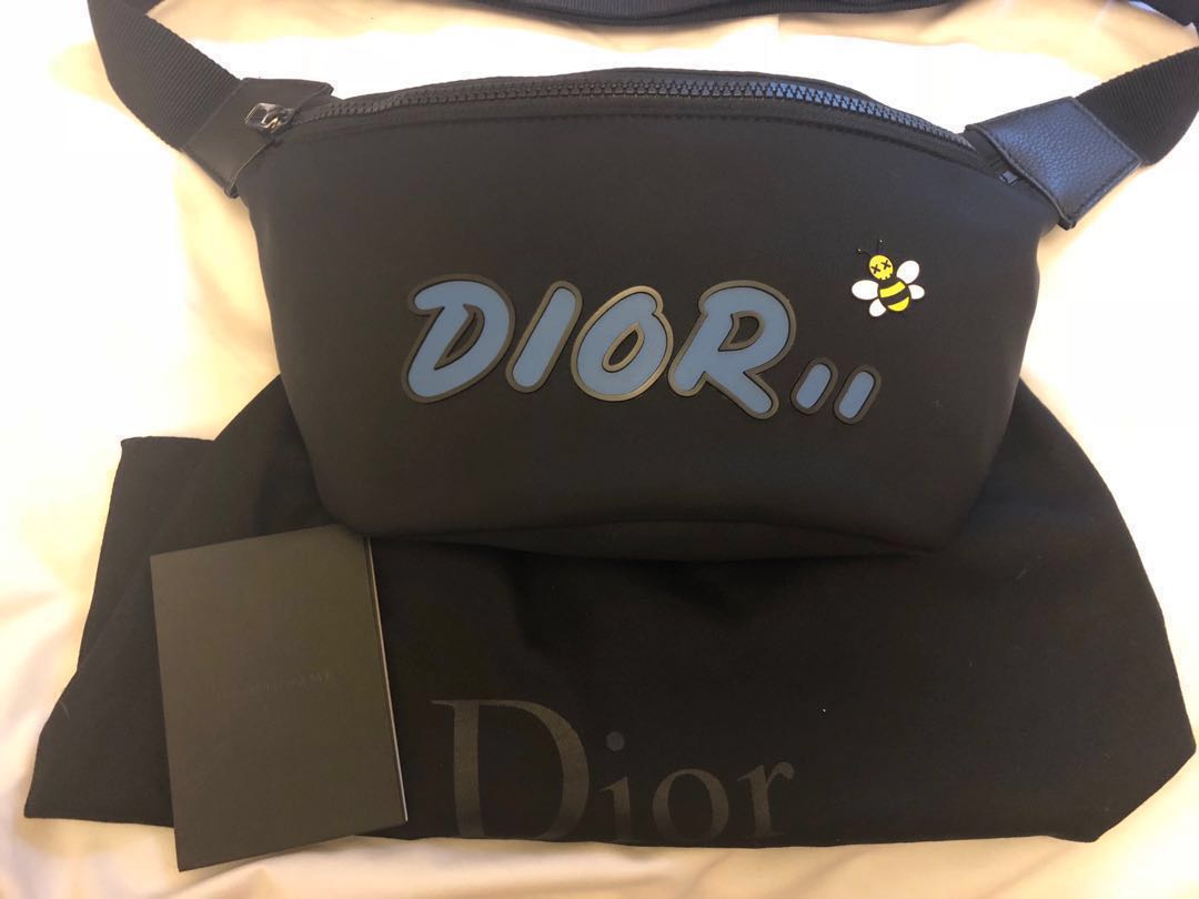 dior kaws fanny pack