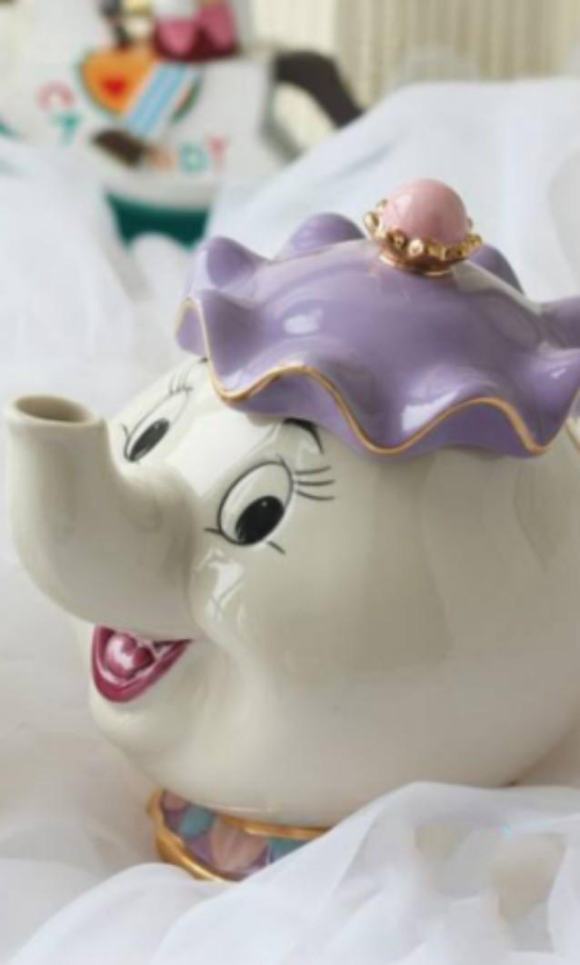 Disney Teapot Set Beauty and The Beast, Furniture & Home Living