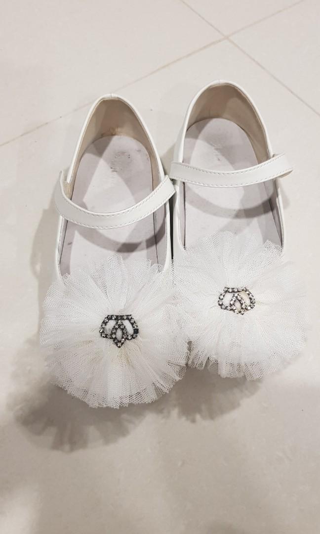 grey flower girl shoes