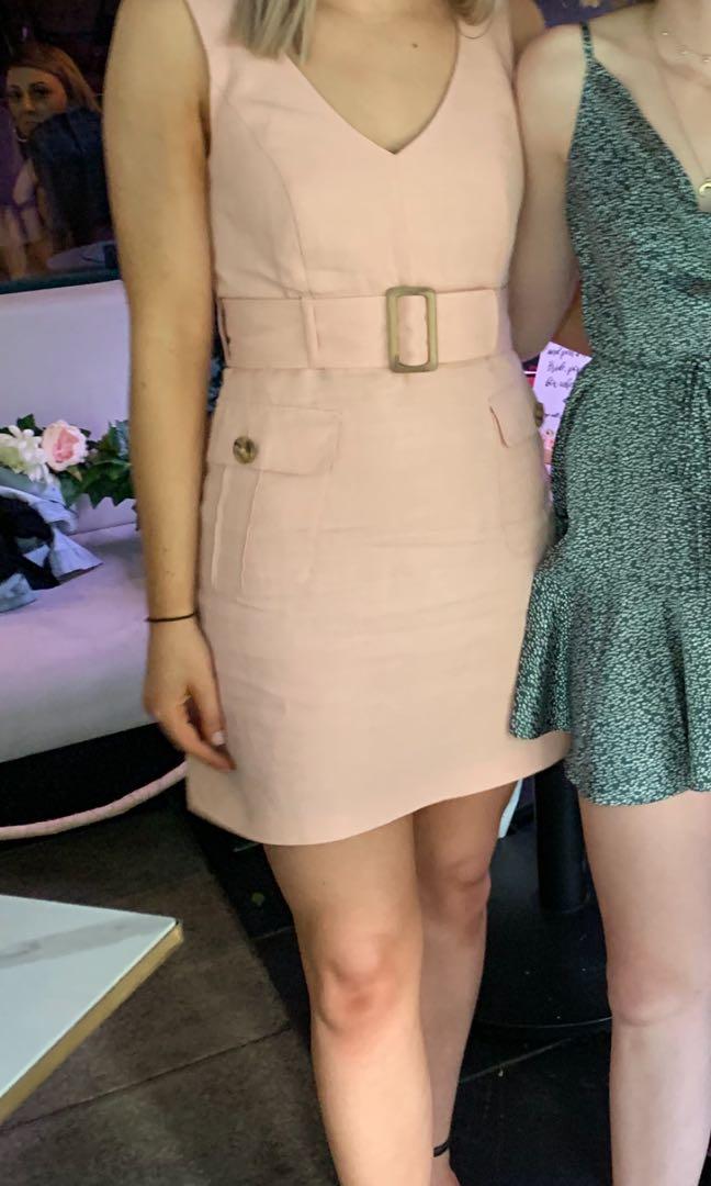 Sasha belted safari dress top