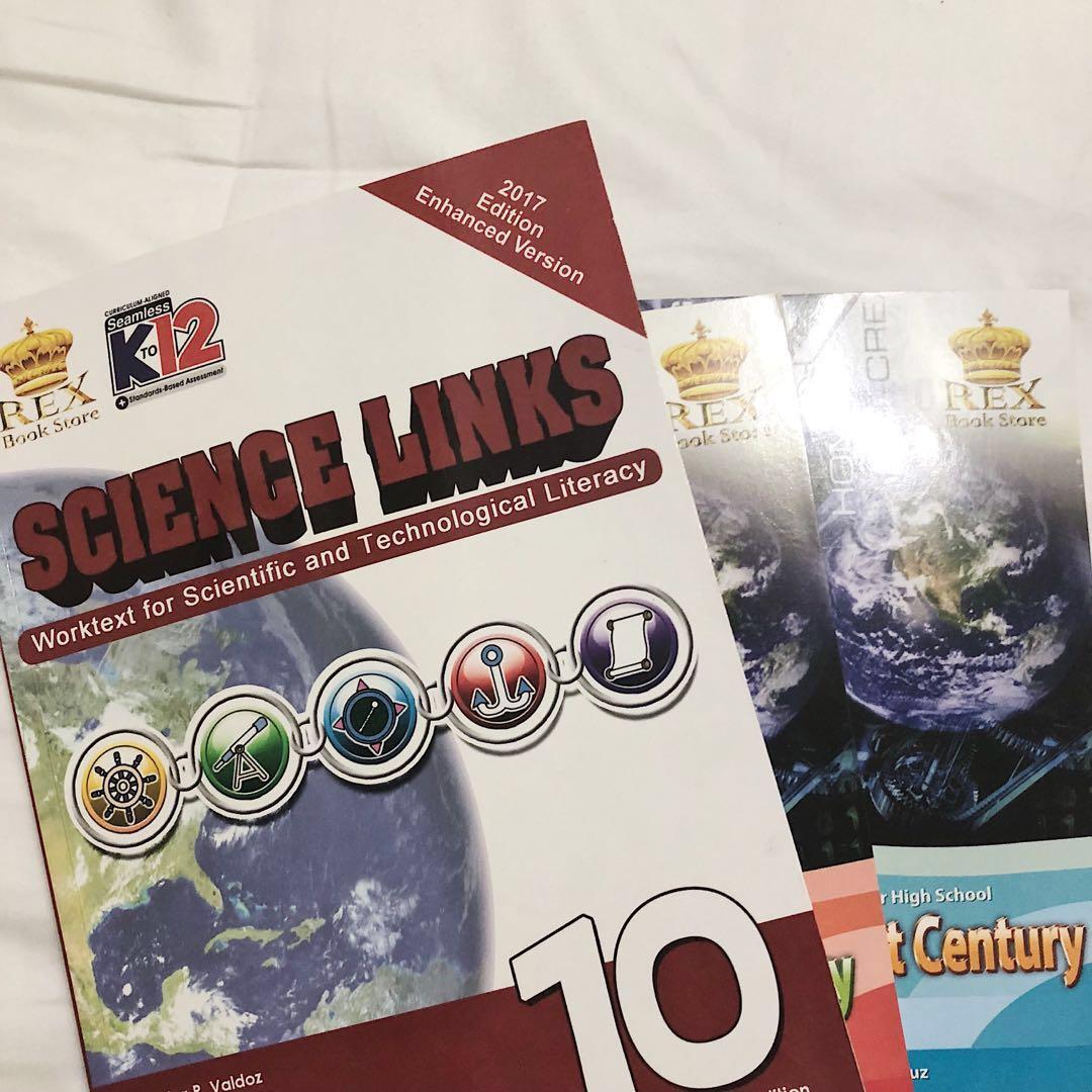 Grade 8 9 10 Books (Category: Textbooks) located in Taguig. Submitted by exidofficial (Listing ID 193285877, Image 1). Description: — Grade 8 Books 💌 ( no writings, like brand new ) Science & Technology ❌ MAPEH in Action ❌ Kayamanan Kasaysayan ng Daigdig ❌ Language in Literature Pluma 8 TLE in the 21st Century ❌ — Grade 9 Books 💌 TLE in the 21st Century ❌ MAPEH in Action Challenge of the Millenium ❌ — Grade 10 Books 💌 Science Links ❌ TLE in th