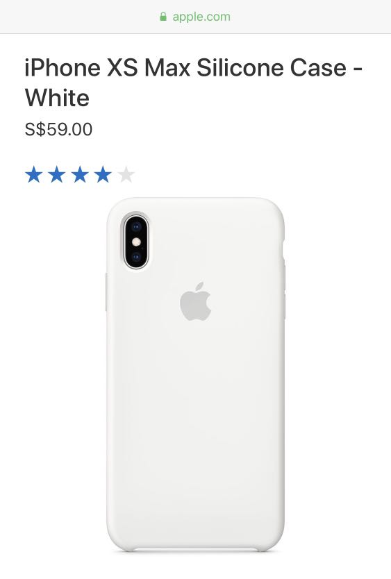 Iphone Xs Max White Silicon Case Mobile Phones Tablets Mobile Tablet Accessories Mobile Accessories On Carousell
