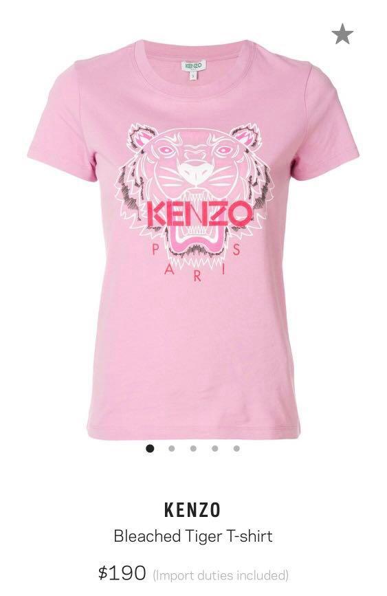 womens pink kenzo t shirt