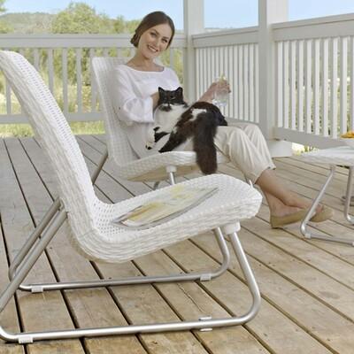 Keter Rio Patio Balcony Outdoor Lounge Set Furniture Home Living Furniture Other Home Furniture On Carousell