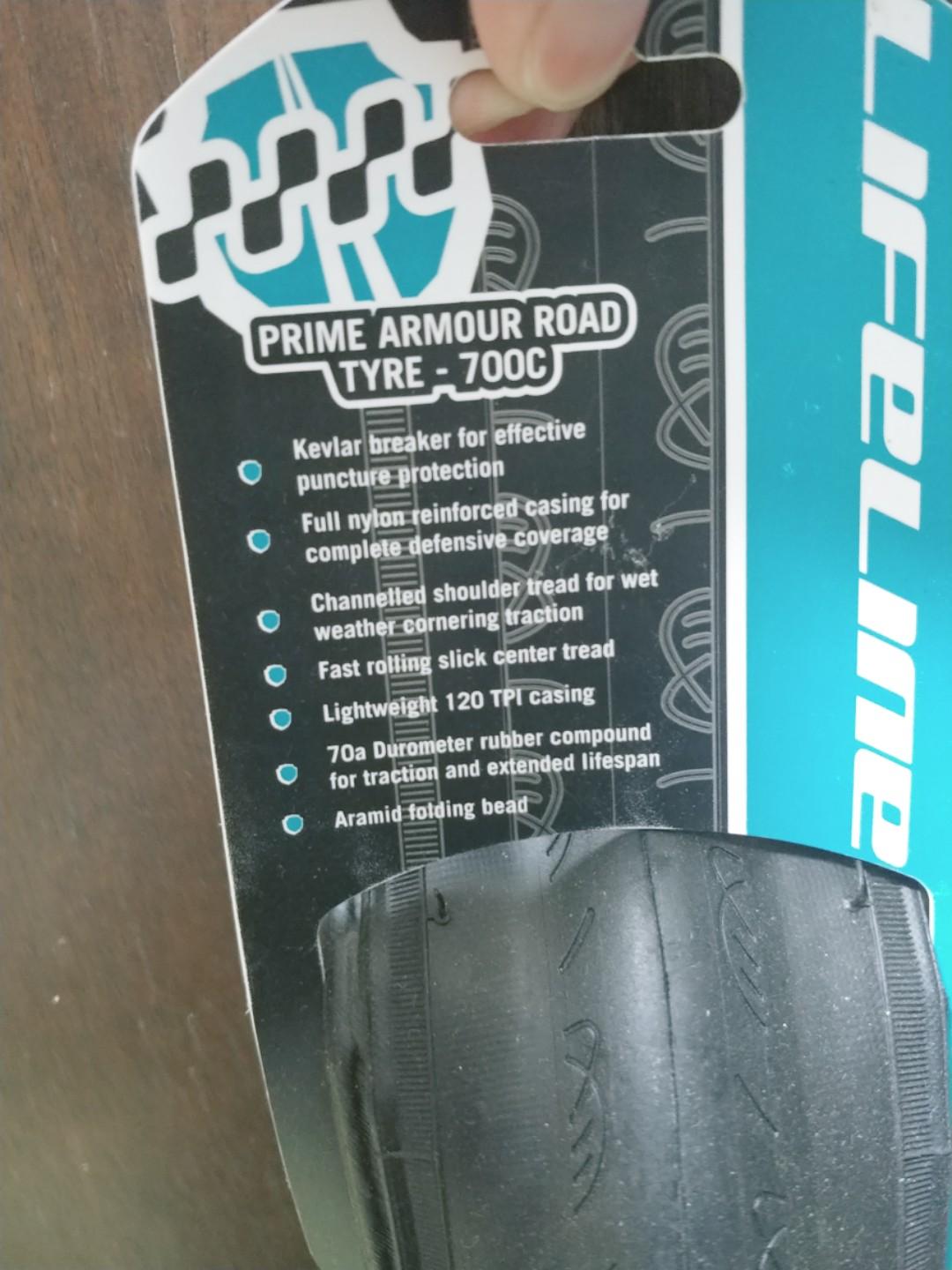 lifeline prime armour road tyre