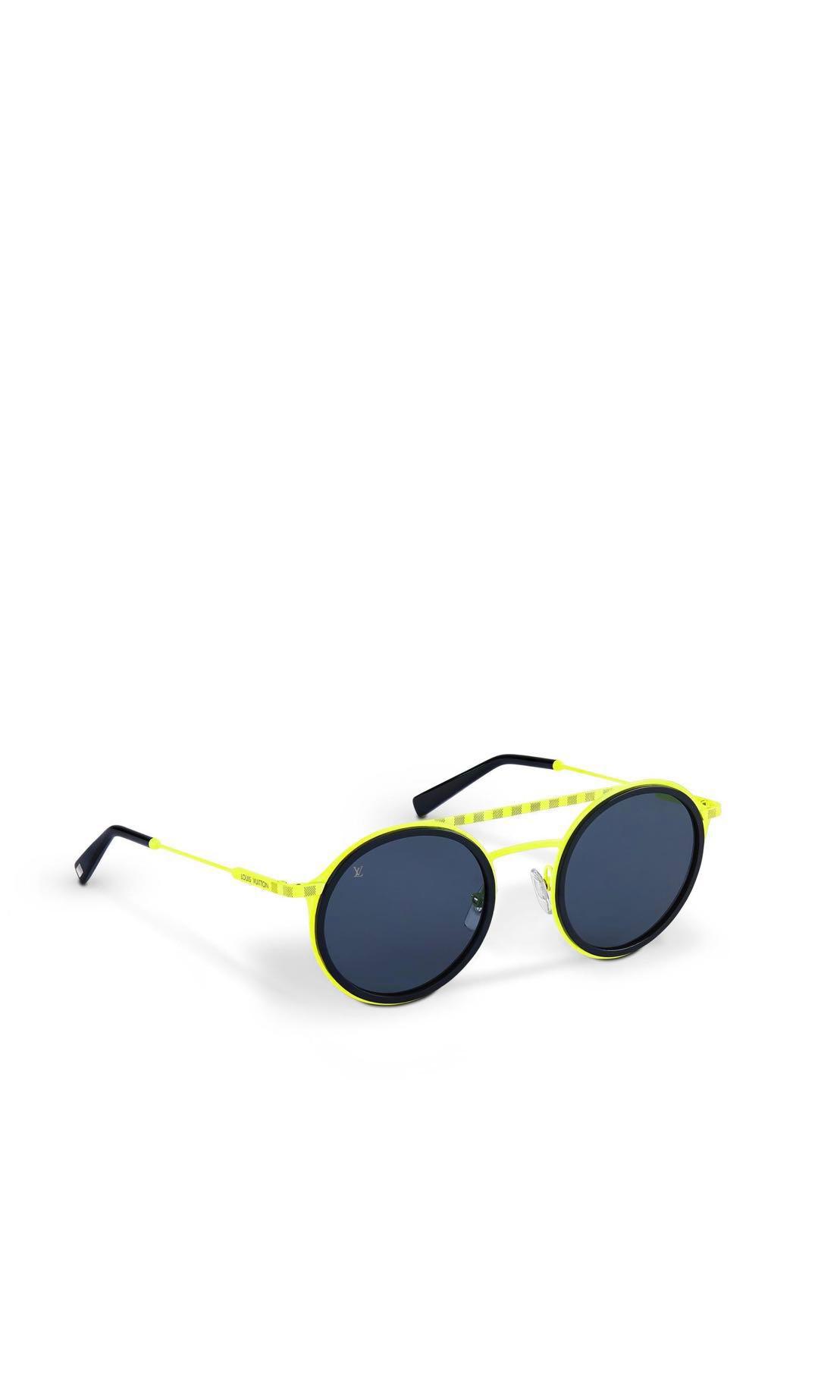 LOUIS VUITTON 21024E 93L Damier Shuffle Sunglasses 50-23 145 Black