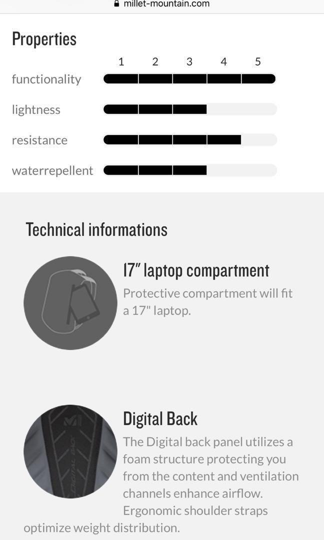 Millet Digital 28 Laptop Bag Computers Tech Parts Accessories Computer Parts On Carousell