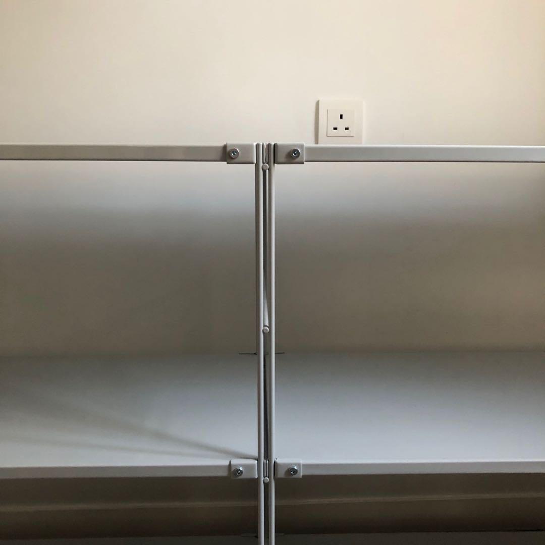 Muji SuS shelf, grey, 傢俬＆家居, 傢俬, 書櫃、櫃子及架 Carousell