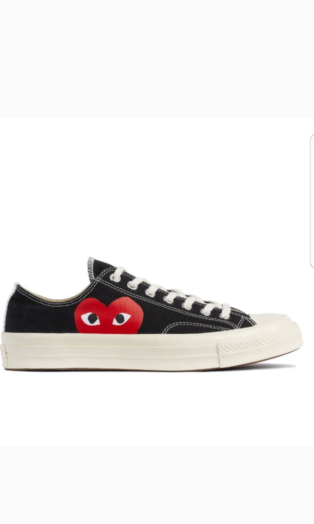 Cdg low top black deals