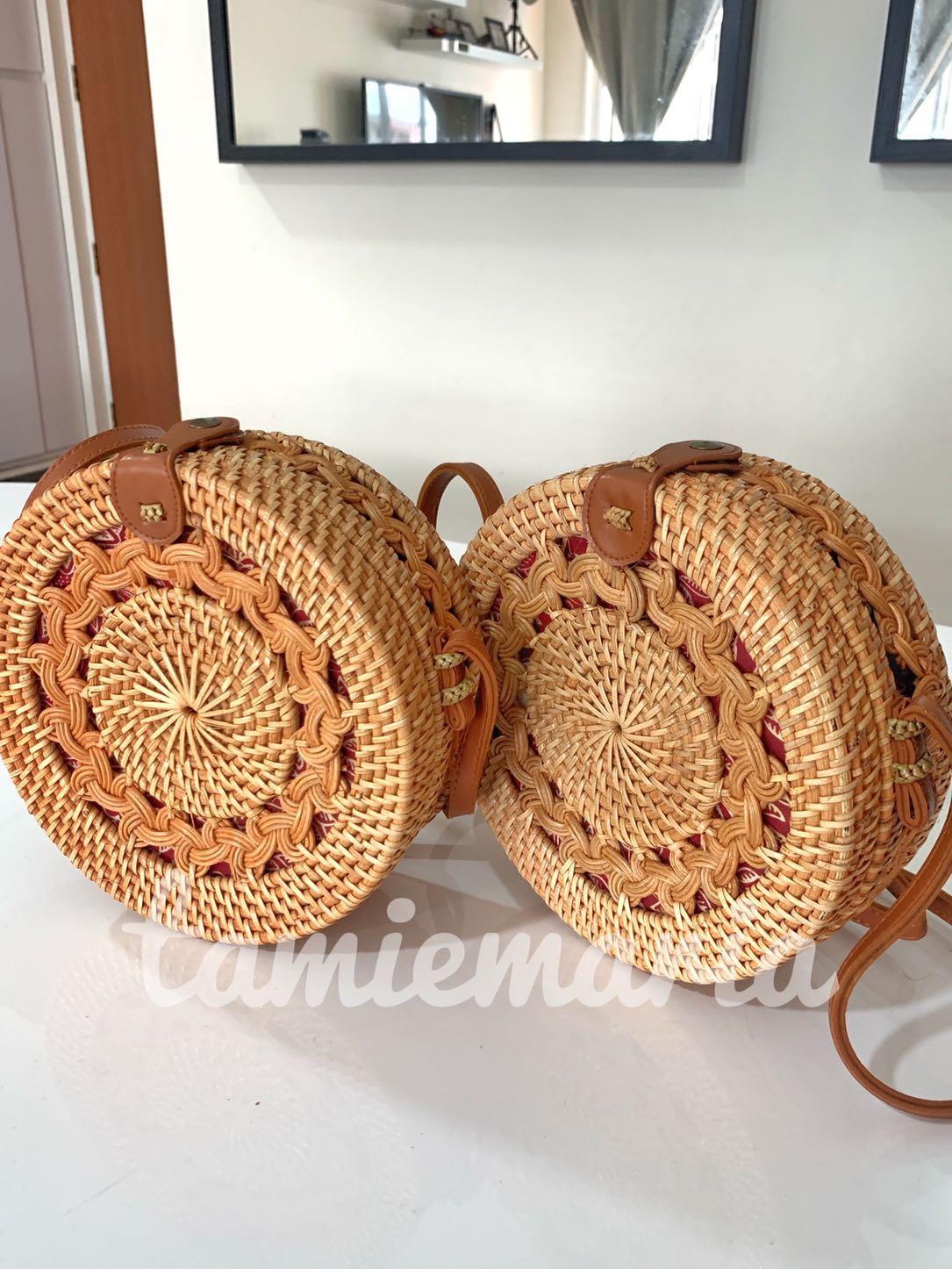 Rattan on sale bag design