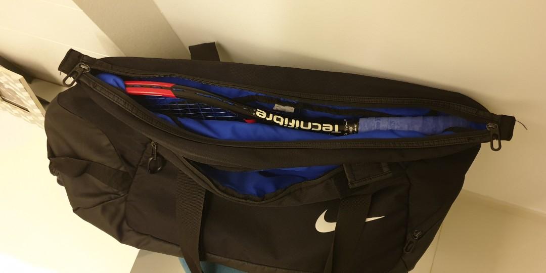 nike court advantage tennis duffel bag black