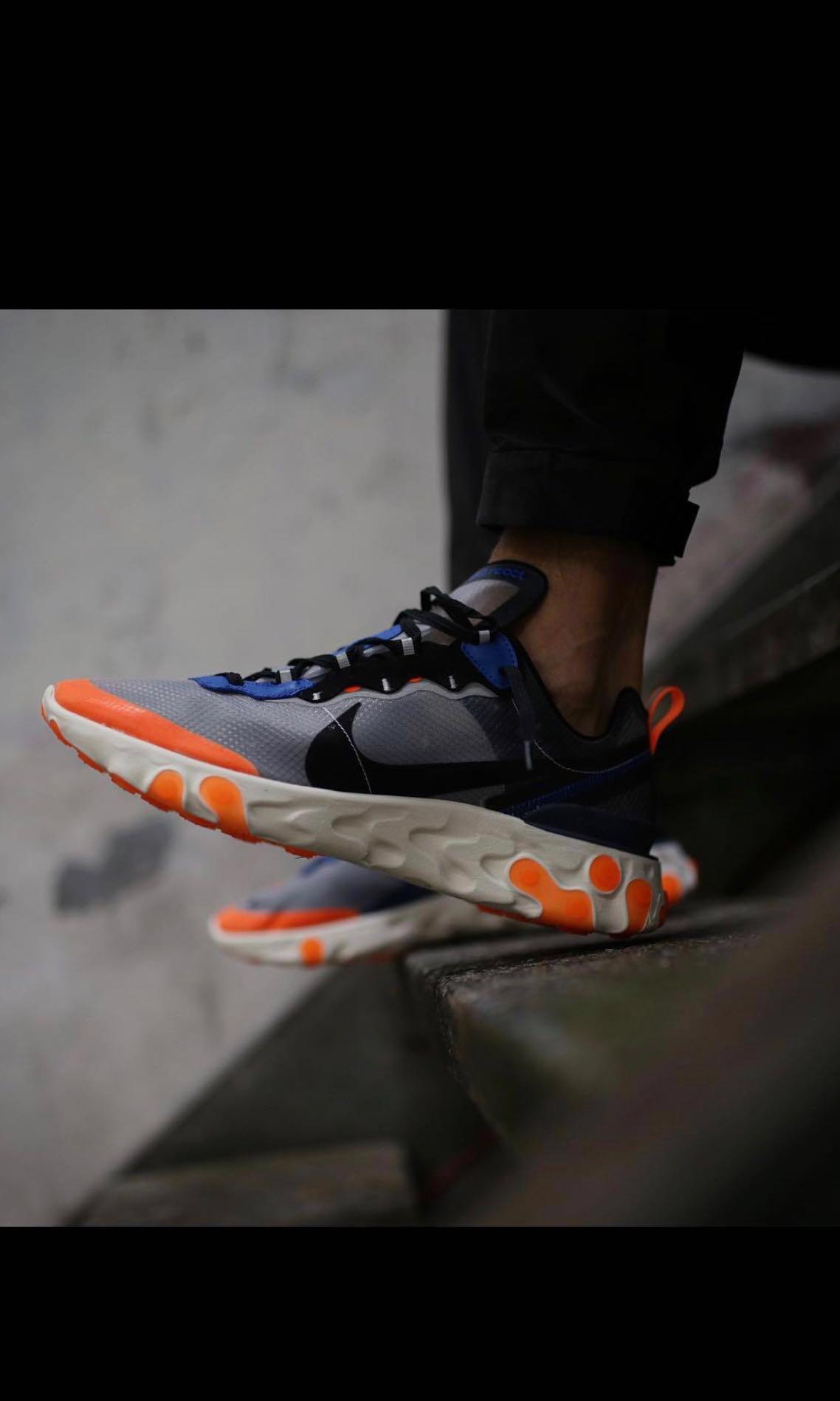 Nike Element react US9 (Category: Sneakers) located in Singapore. Submitted by scoriginn (Listing ID 207630404, Image 1). Description: Won from END clothing raffle. UK8/US9 BNIB with original END box. NO TRADES PM TO DEAL ⚡️ .