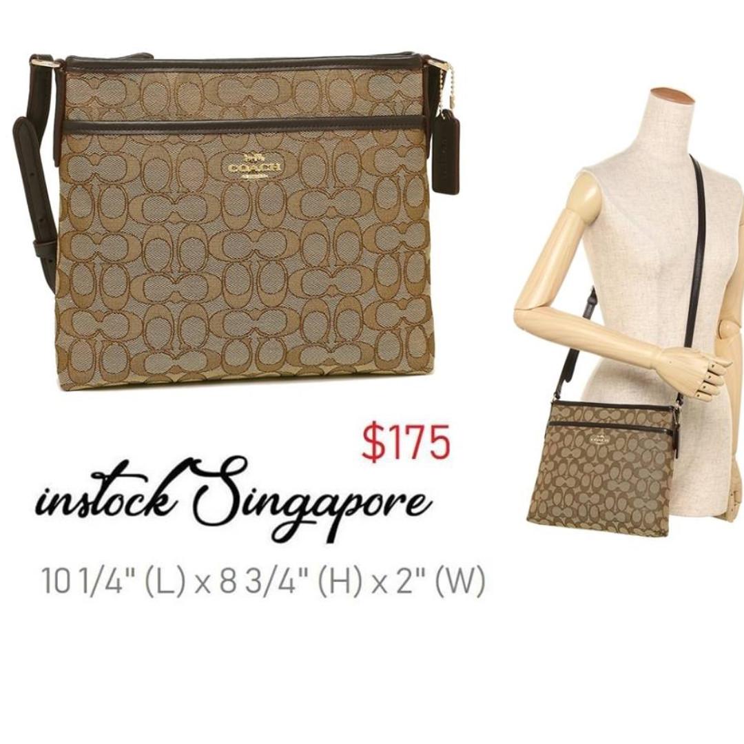 file crossbody in signature jacquard