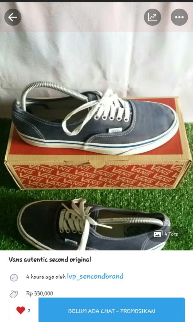 Vans original on sale bekas