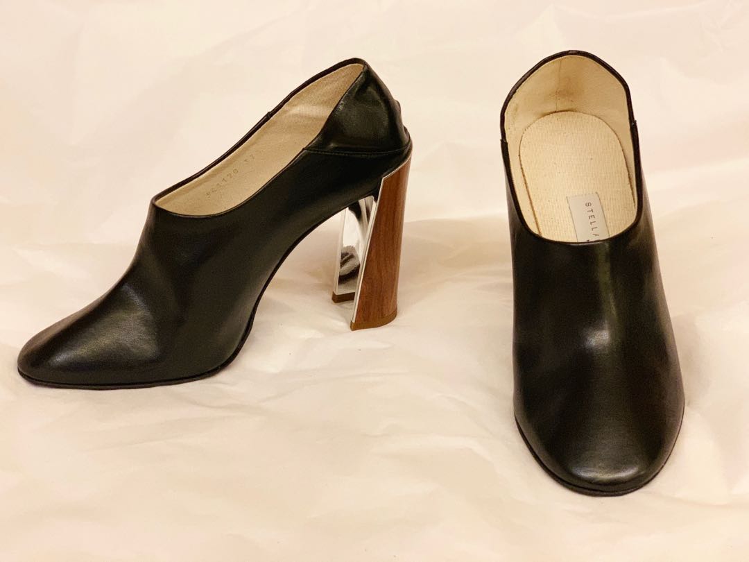 mules wooden heels