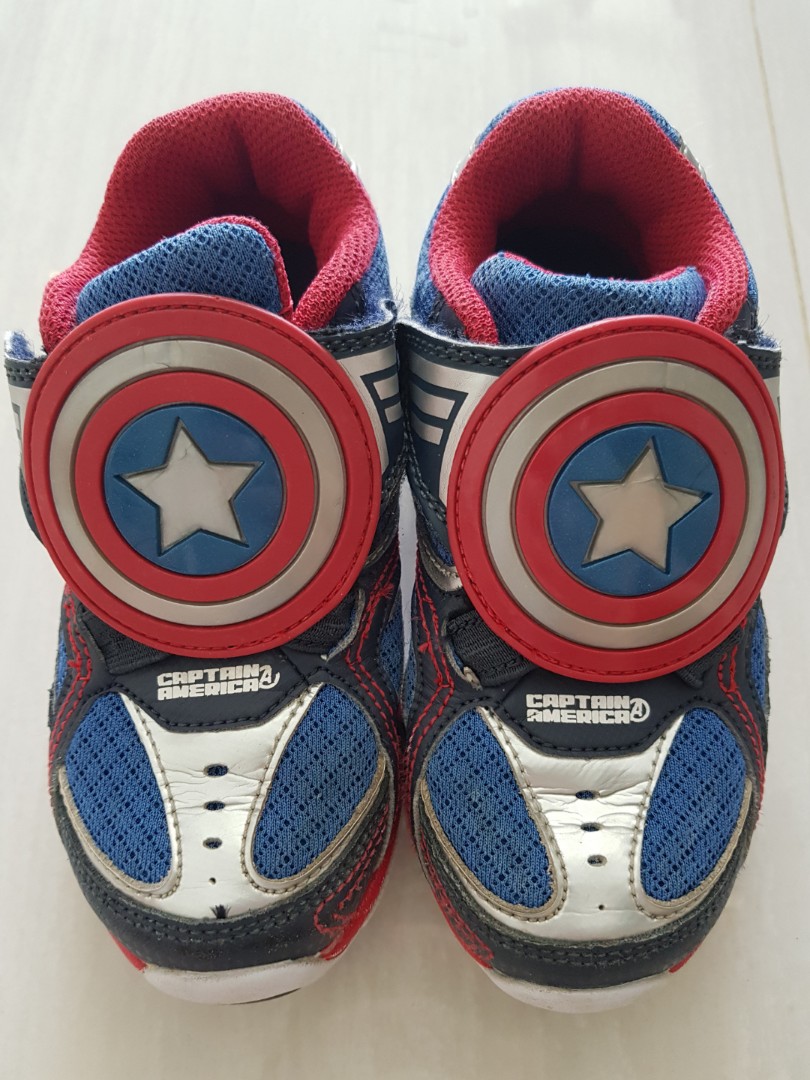 captain america boys shoes
