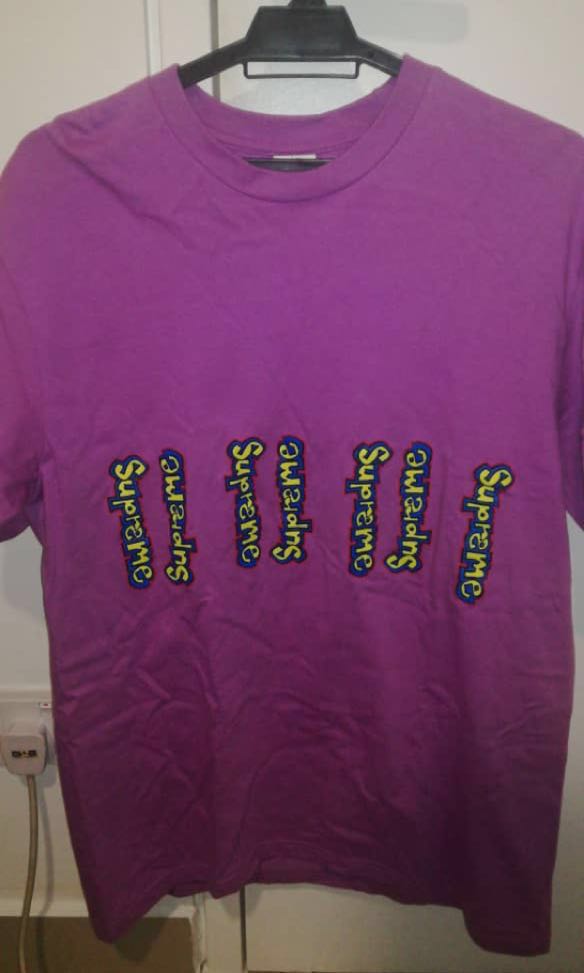 Supreme Gonz Logo Tee Purple Women s Fashion Tops Longsleeves