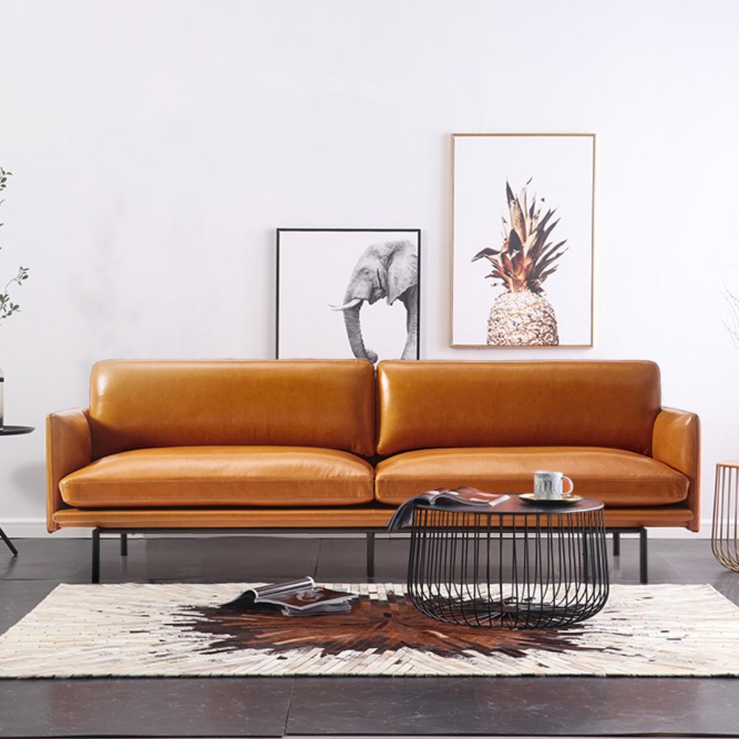 Kingston Top Grain Leather Sofa Loveseat And Recliner Living Room Set Matttroy