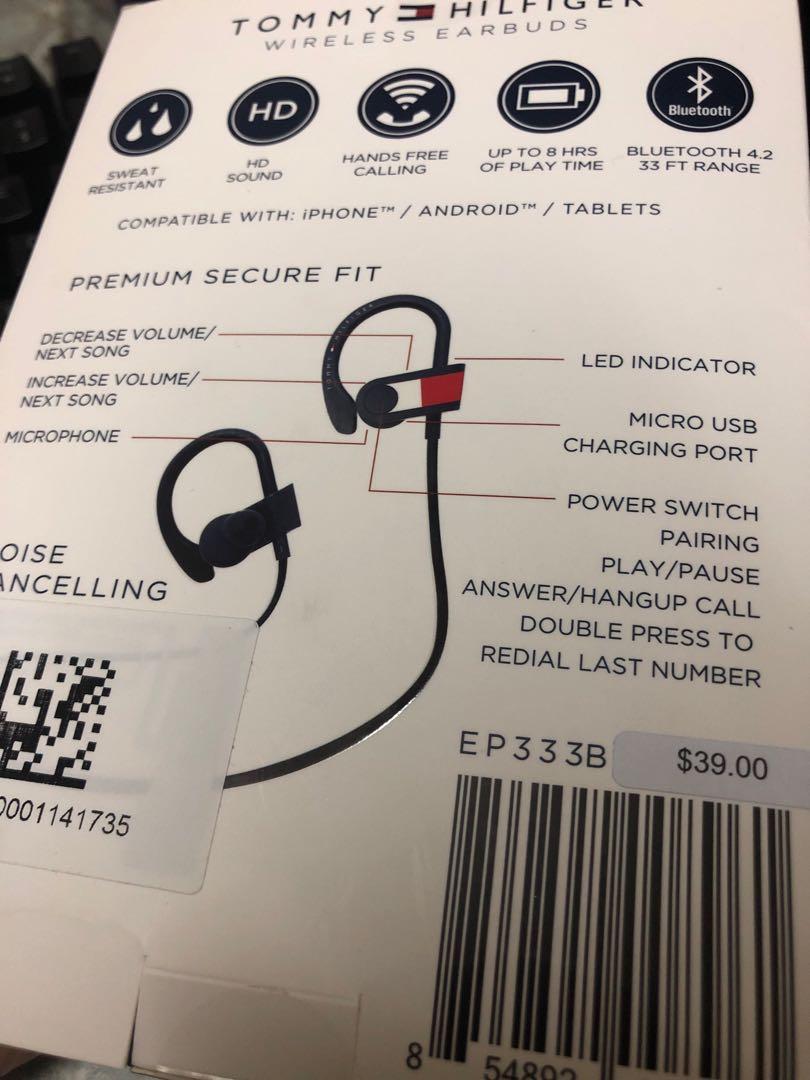 tommy hilfiger wireless earbuds