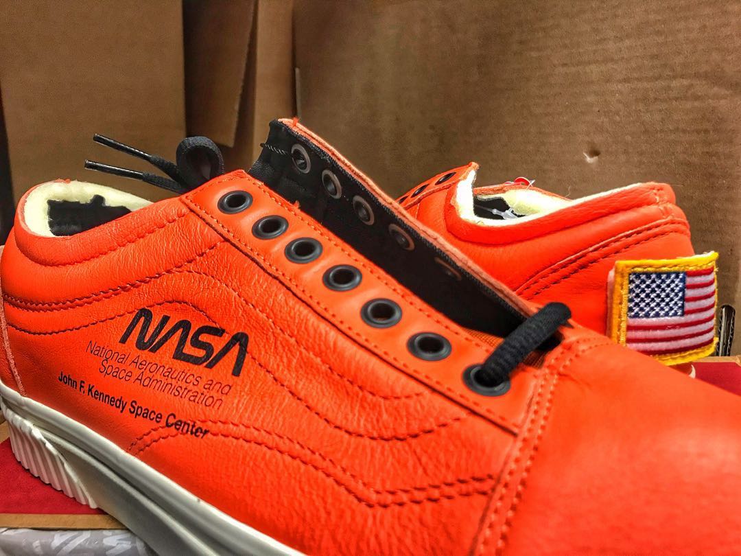 nasa sneakers orange