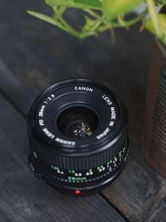 Canon 28mm f2.8 nFD