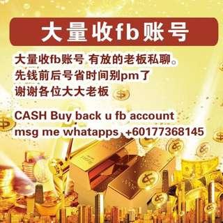 CASH Buy back u fb account