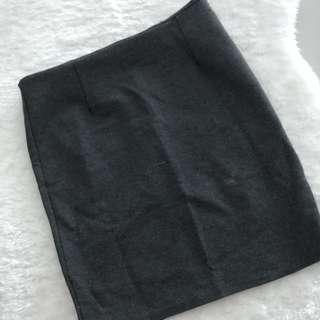 Skirt body con grey
