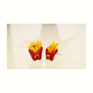 E021: French Fries Ear Studs