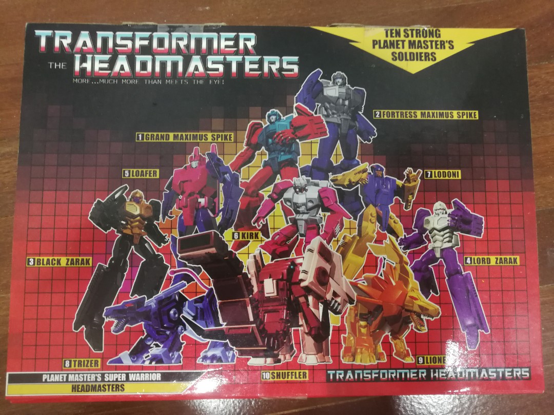 3rd party transformers headmasters fortress maximum spike, lord zarak