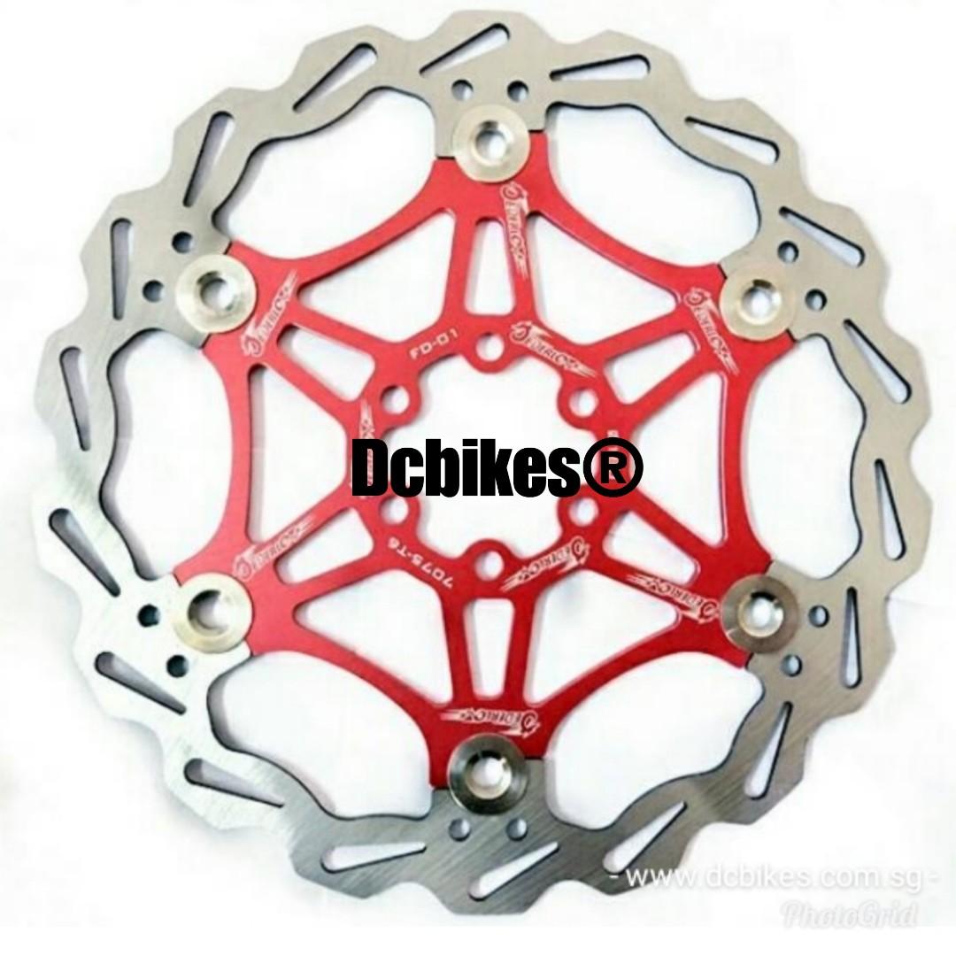 160mm Red Floating Disk Brake Rotors Dcbikes PRICE FOR 1 DISC Sports Equipment Bicycles Parts Parts Accessories on Carousell