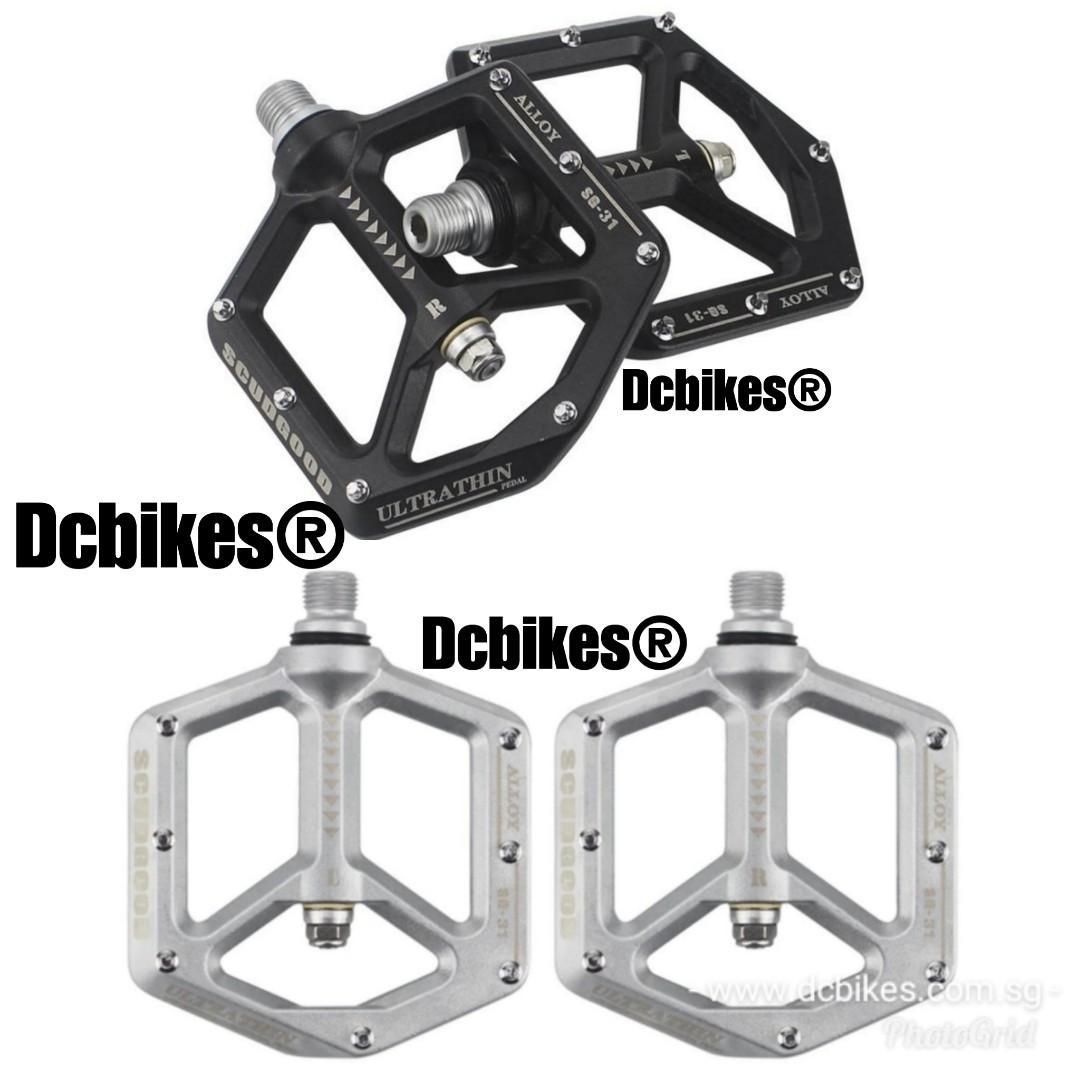 silver mtb pedals