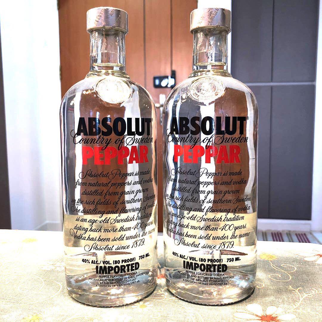 Absolut Peppar Vodka 750ml Food Drinks Alcoholic Beverages On Carousell