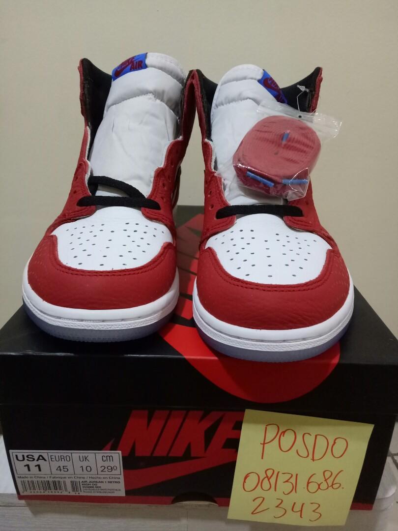 jordan 1 origin story size 10