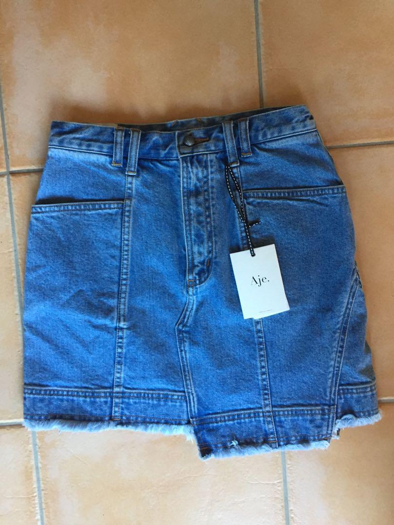 aje alexa denim mini