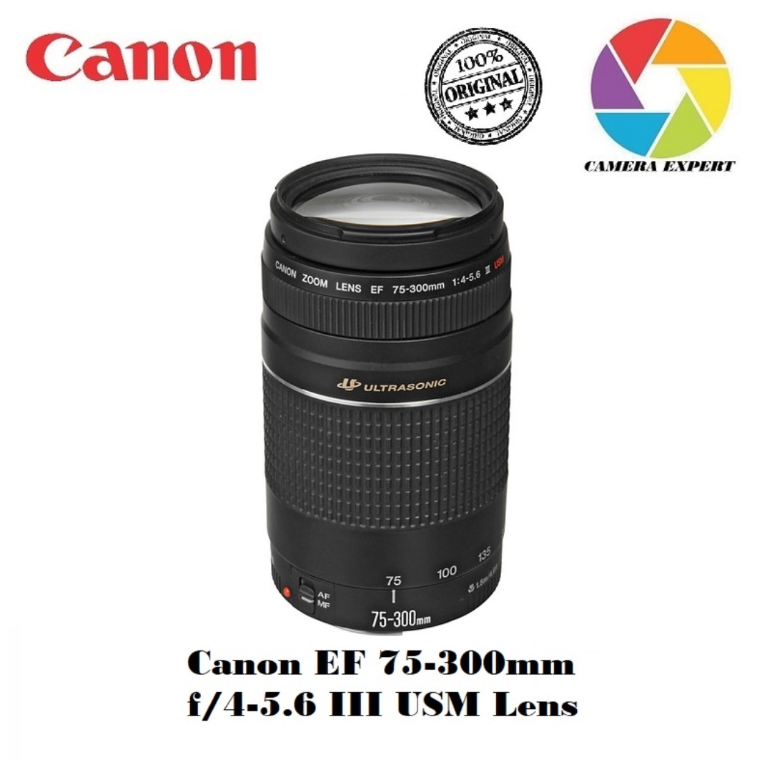 Canon Ef 75 300mm F 4 5 6 Iii Usm Lens Photography Lens Kits On Carousell