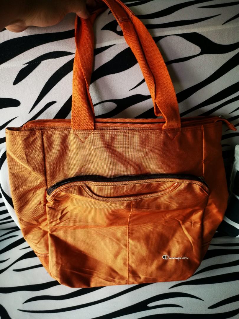 champion tote bag orange