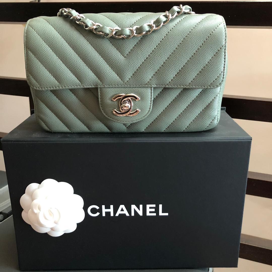 chanel mini green