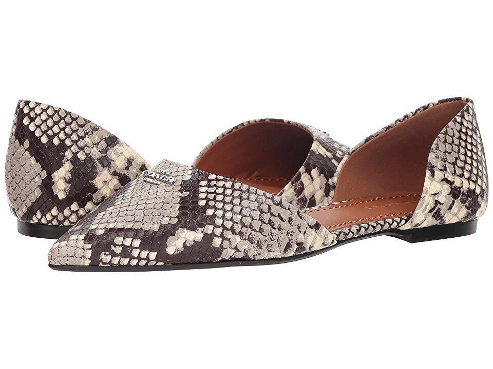 Coach snakeskin flats sales