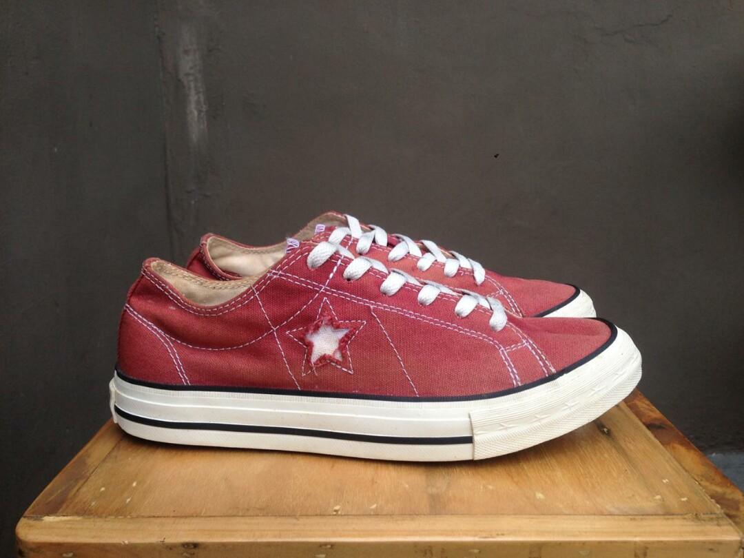 converse one star maroon