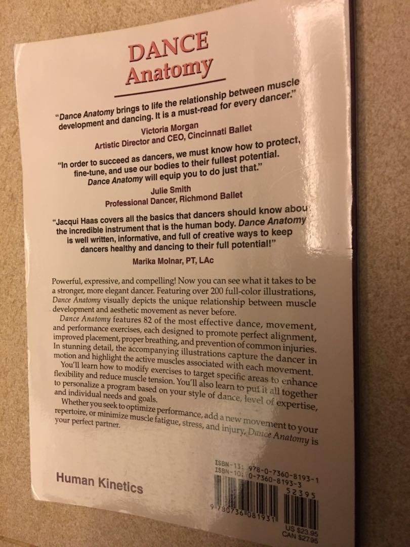 Dance Anatomy By Jacqui Greene Haas Free Shipping Books