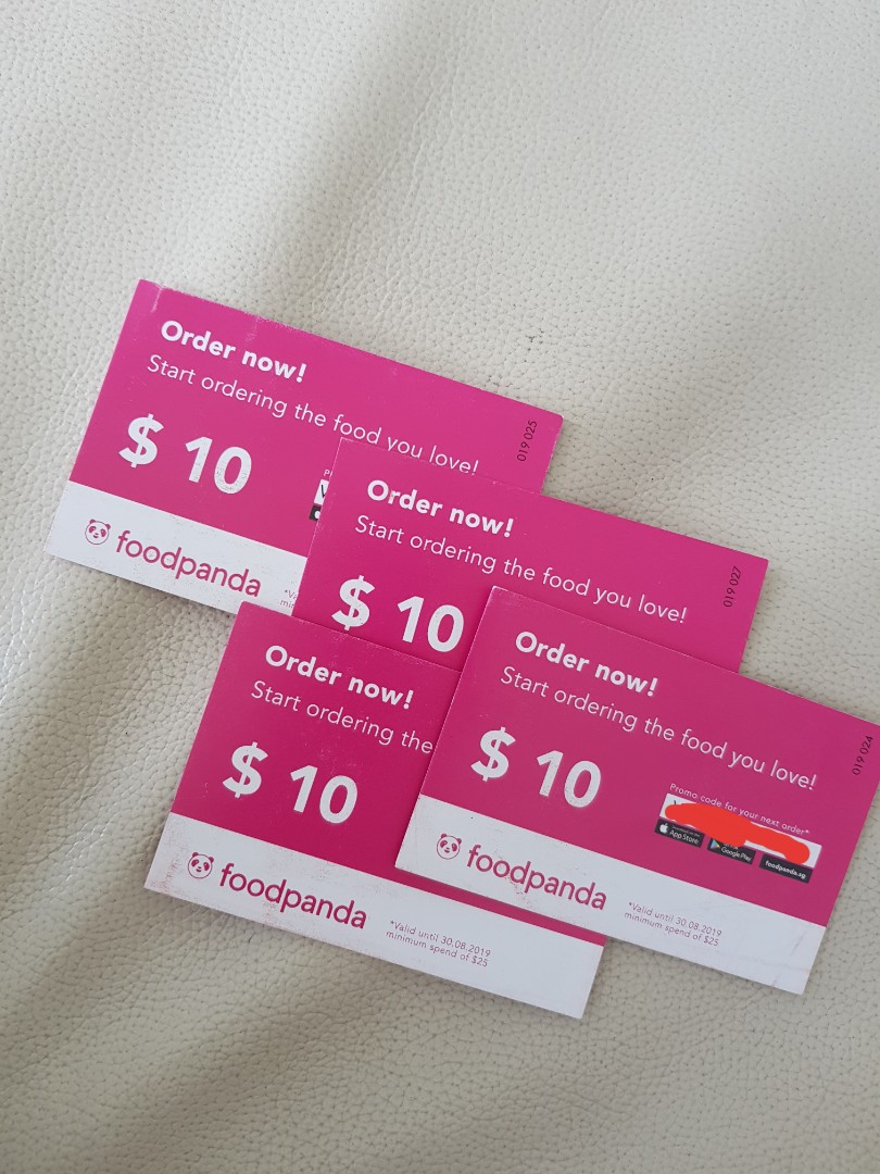 Food Panda Voucher Entertainment Gift Cards Vouchers On Carousell