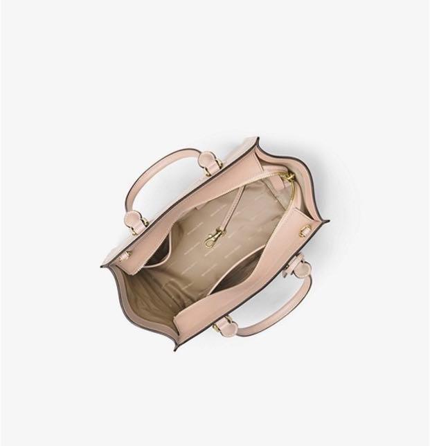 michael kors selby crossgrain leather messenger