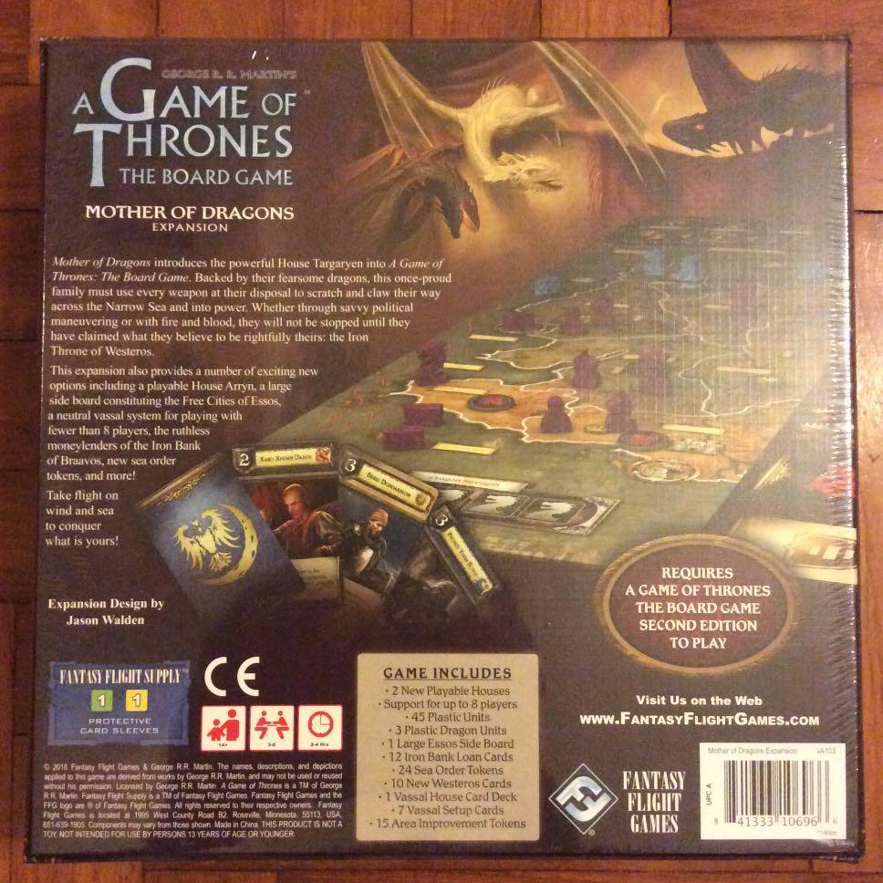 Game Of Thrones Mother Of Dragons Expansion Toys Games Board