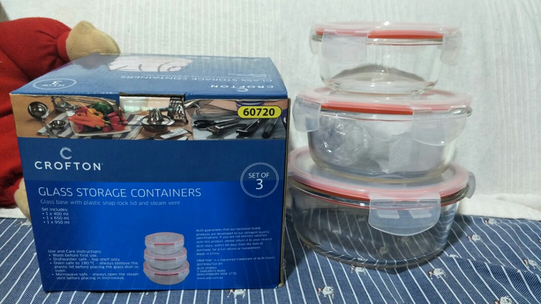 Less 20 Disc Glass Storage Containers