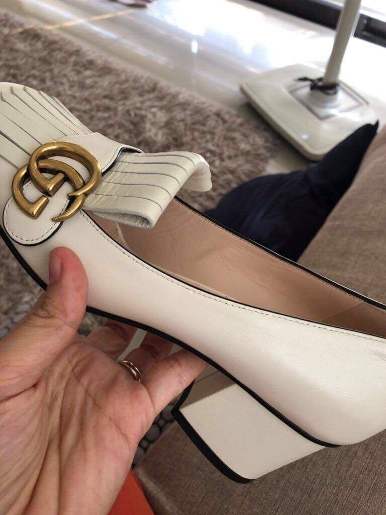 gucci marmont flat shoes