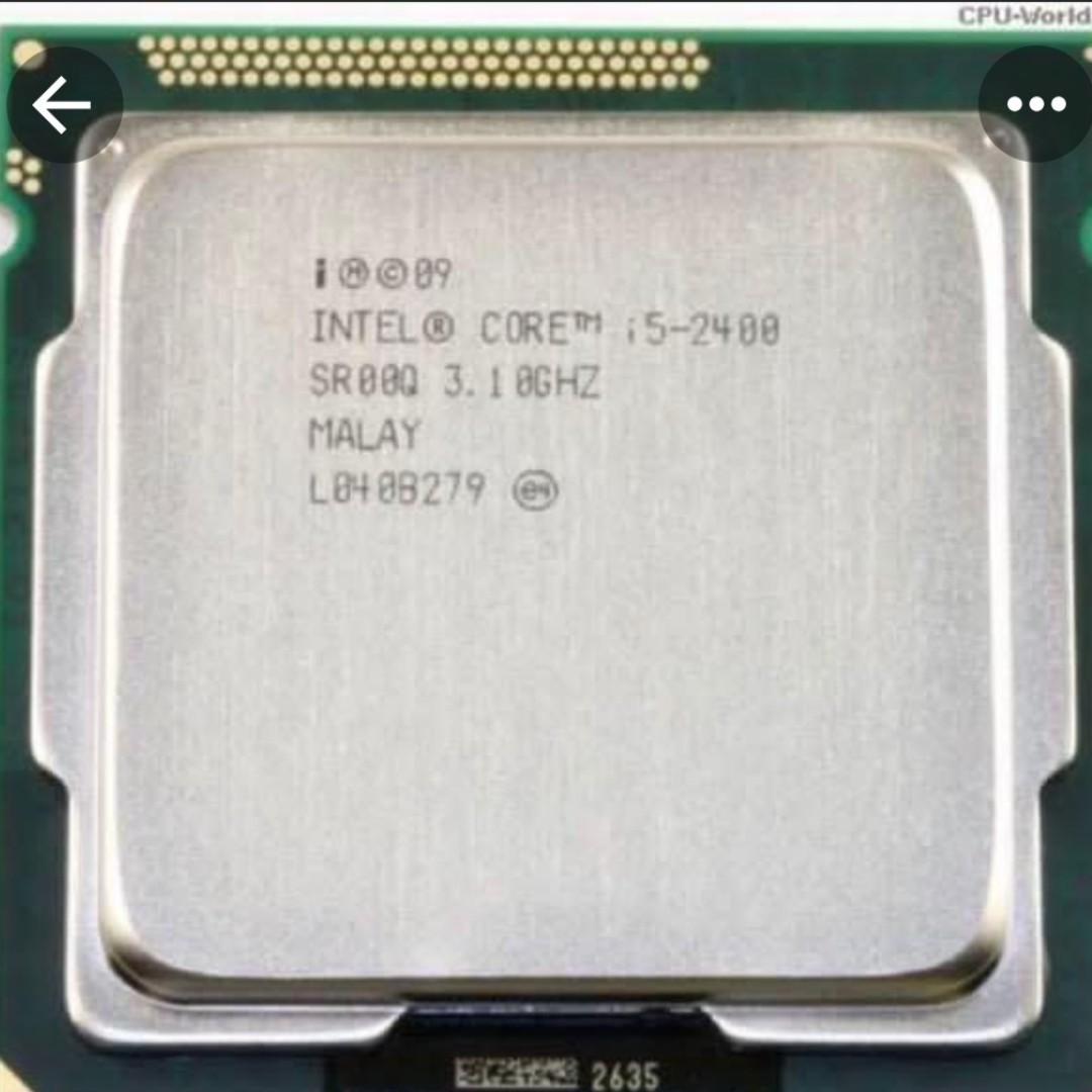 Intel I5 2400 Processor Electronics Computer Parts Accessories On Carousell