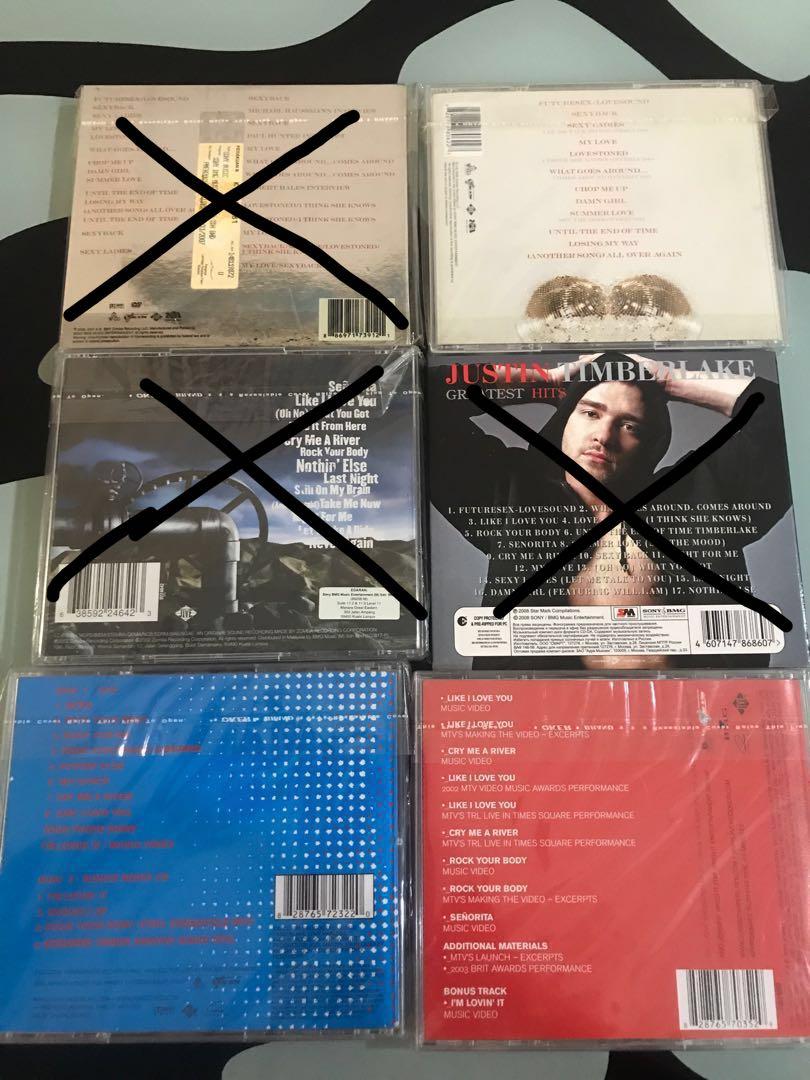 Justin Timberlake Albums, Hobbies & Toys, Music & Media, CDs & DVDs on ...