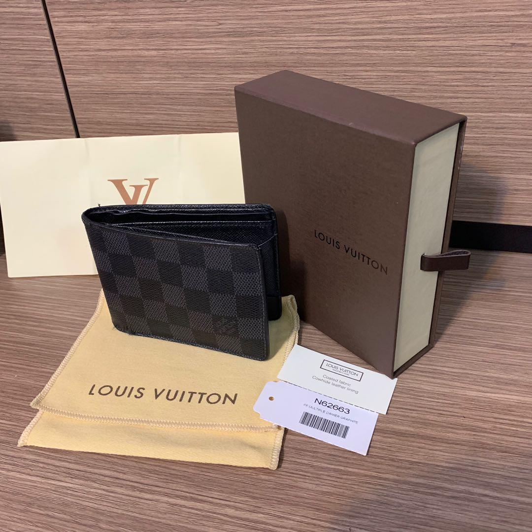 Louis Vuitton Damier Graphite Multiple Wallet 2023 Ss, Multi
