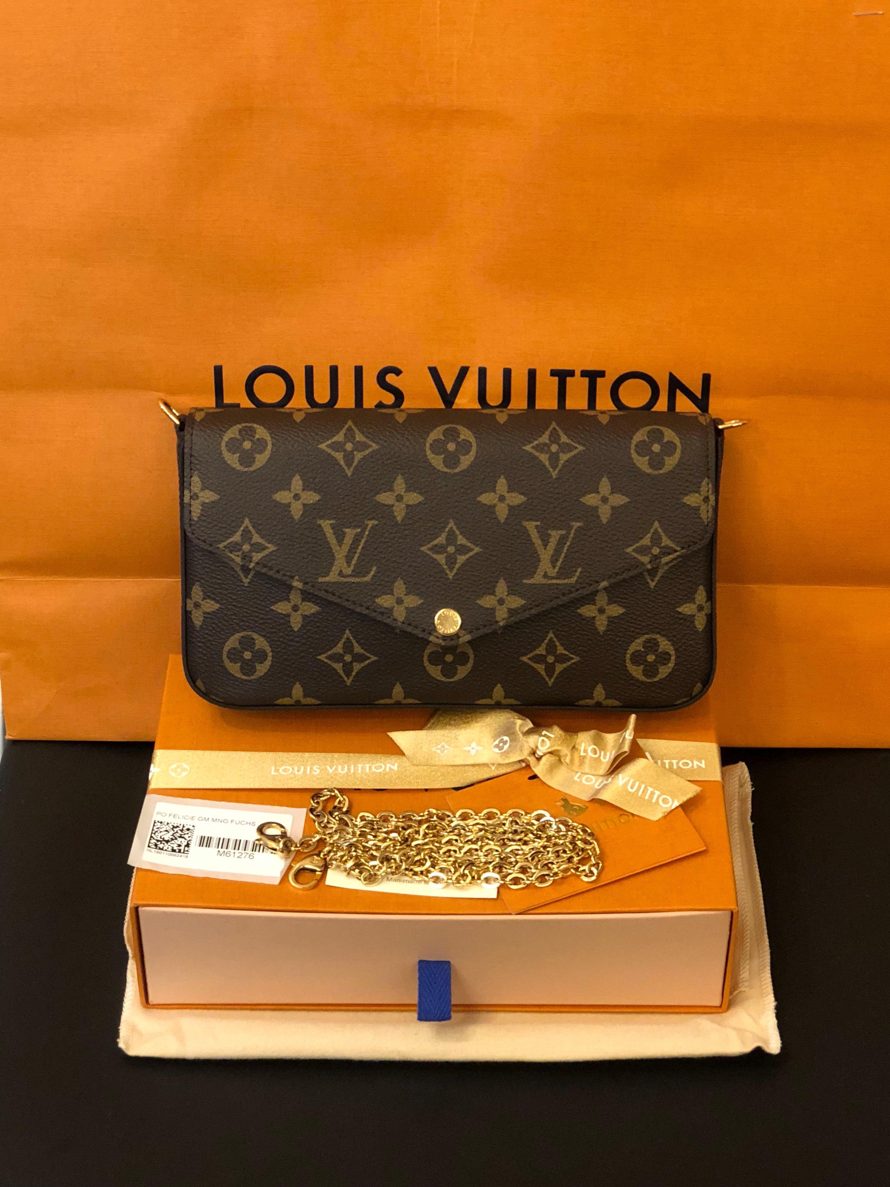 Louis Vuitton Felicie Gm Mng Fuchs Brown, 042400200742