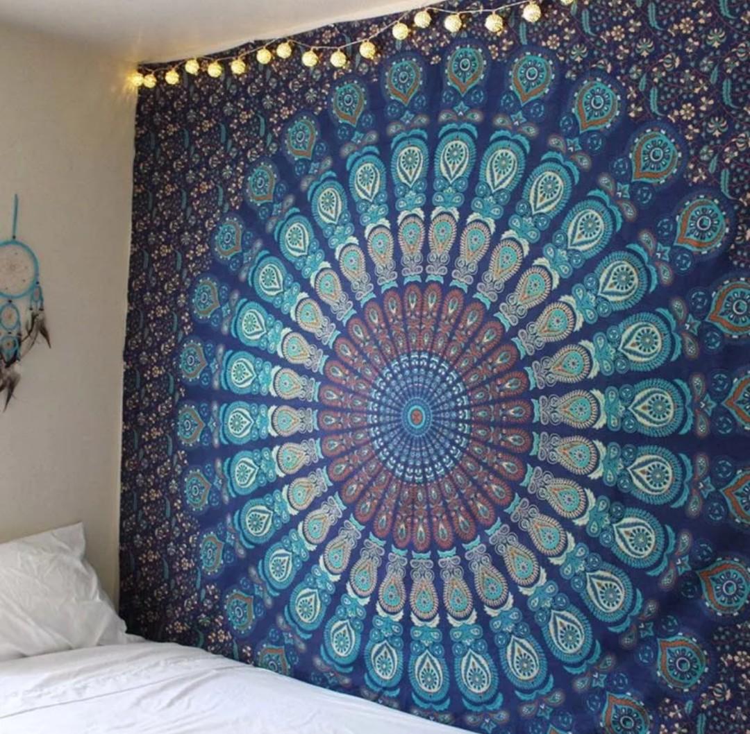 Mandala Hippie Tapestry Wall Hanging Yoga Mat Furniture Home